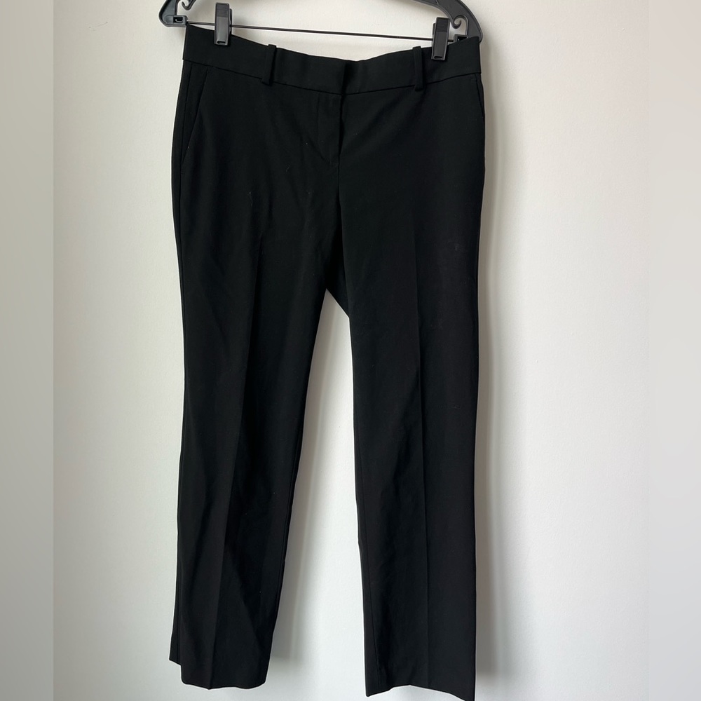 Ann Taylor Petite Black Slacks Straight leg